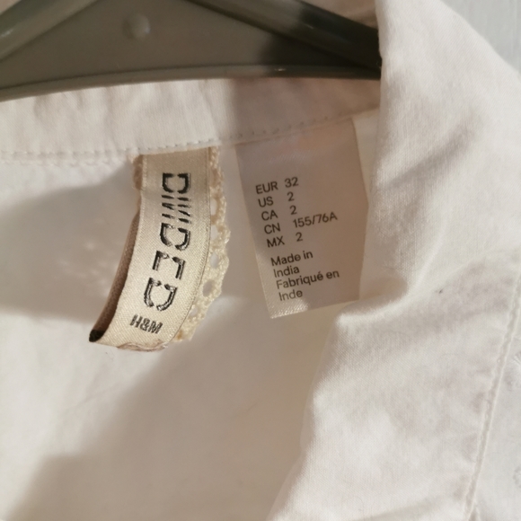 White cotton Blouse - Picture 3 of 5